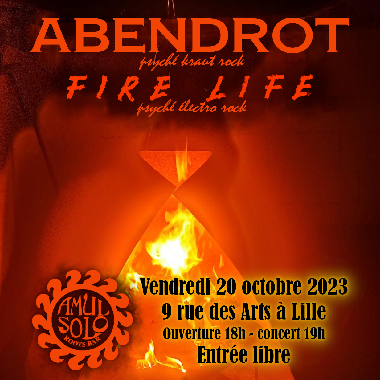 Abendrot Fire Life L Amul Solo Concerts Lillelanuit