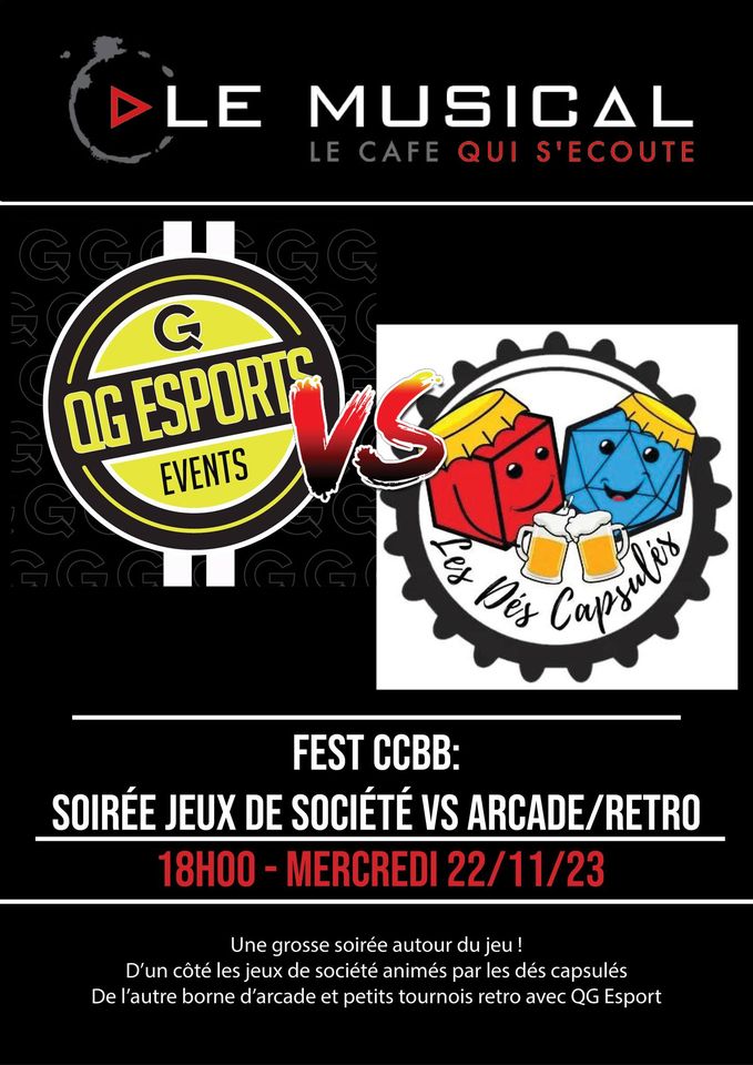 Festival Culture Bar Bars soirée jeux de société VS retro gaming et