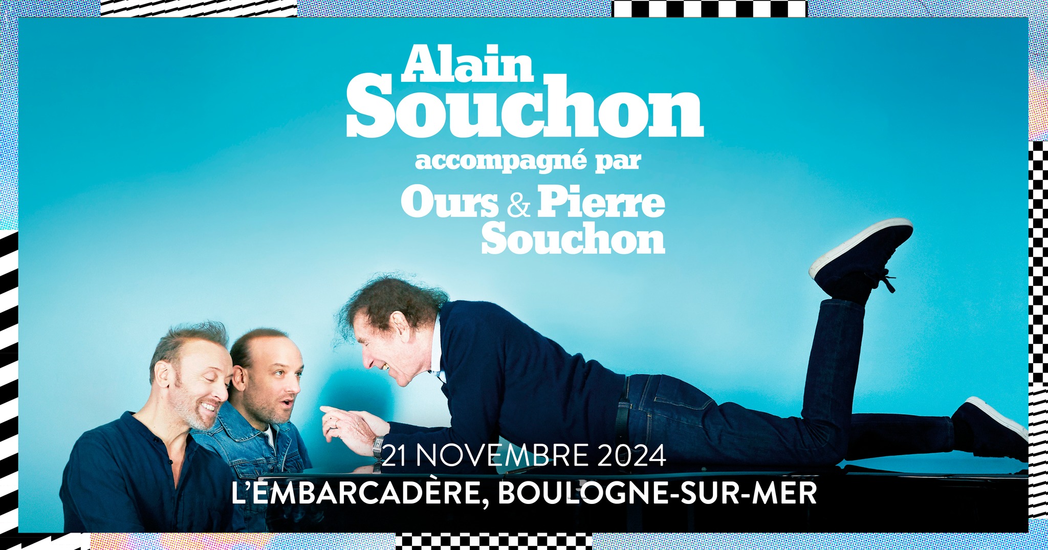 Alain Souchon accompagné par Ours et Pierre Souchon