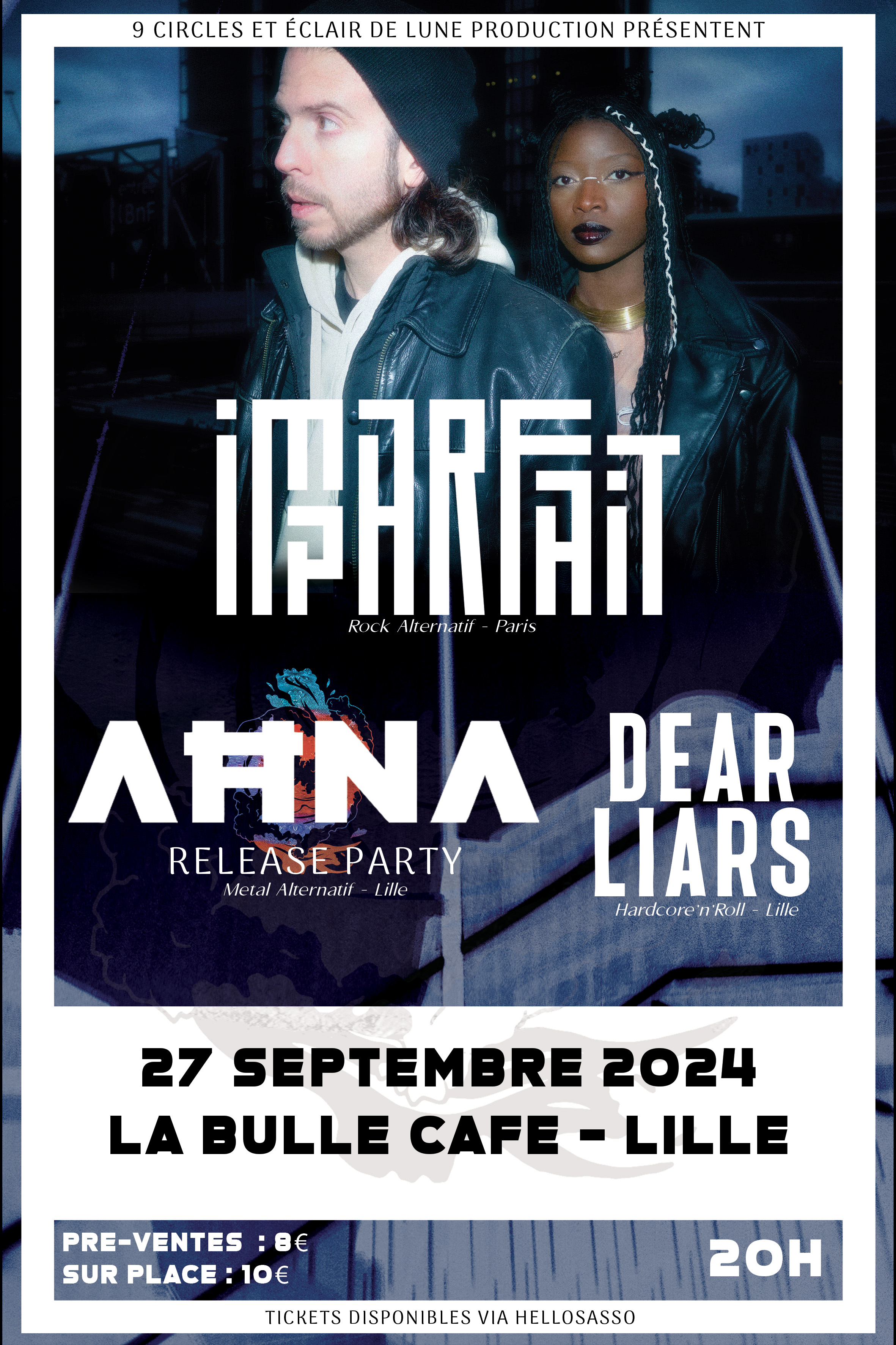 Imparfait + Ahna (release party) + Dear Liars