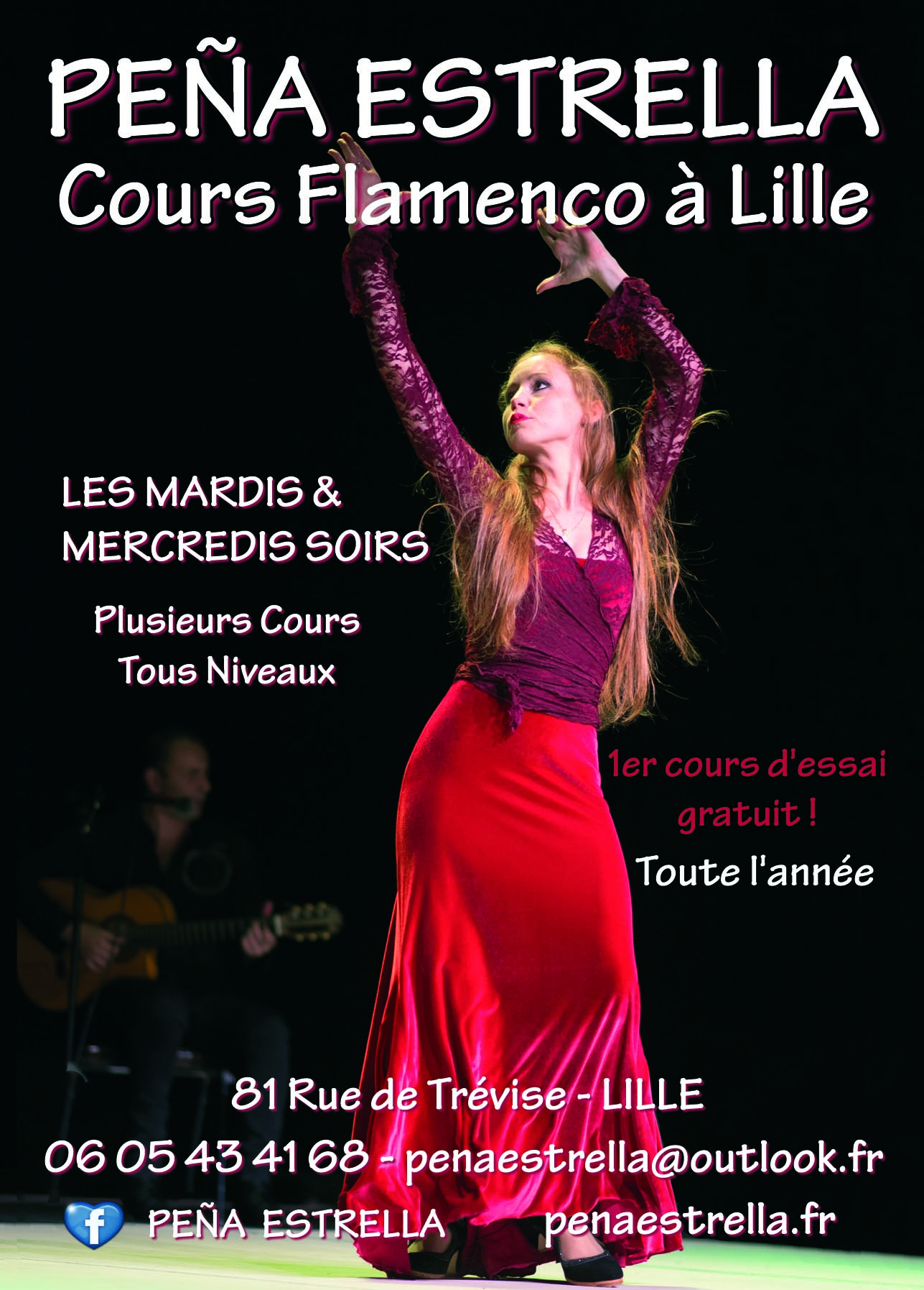 Cours de danse flamenco par La Peña Estrella