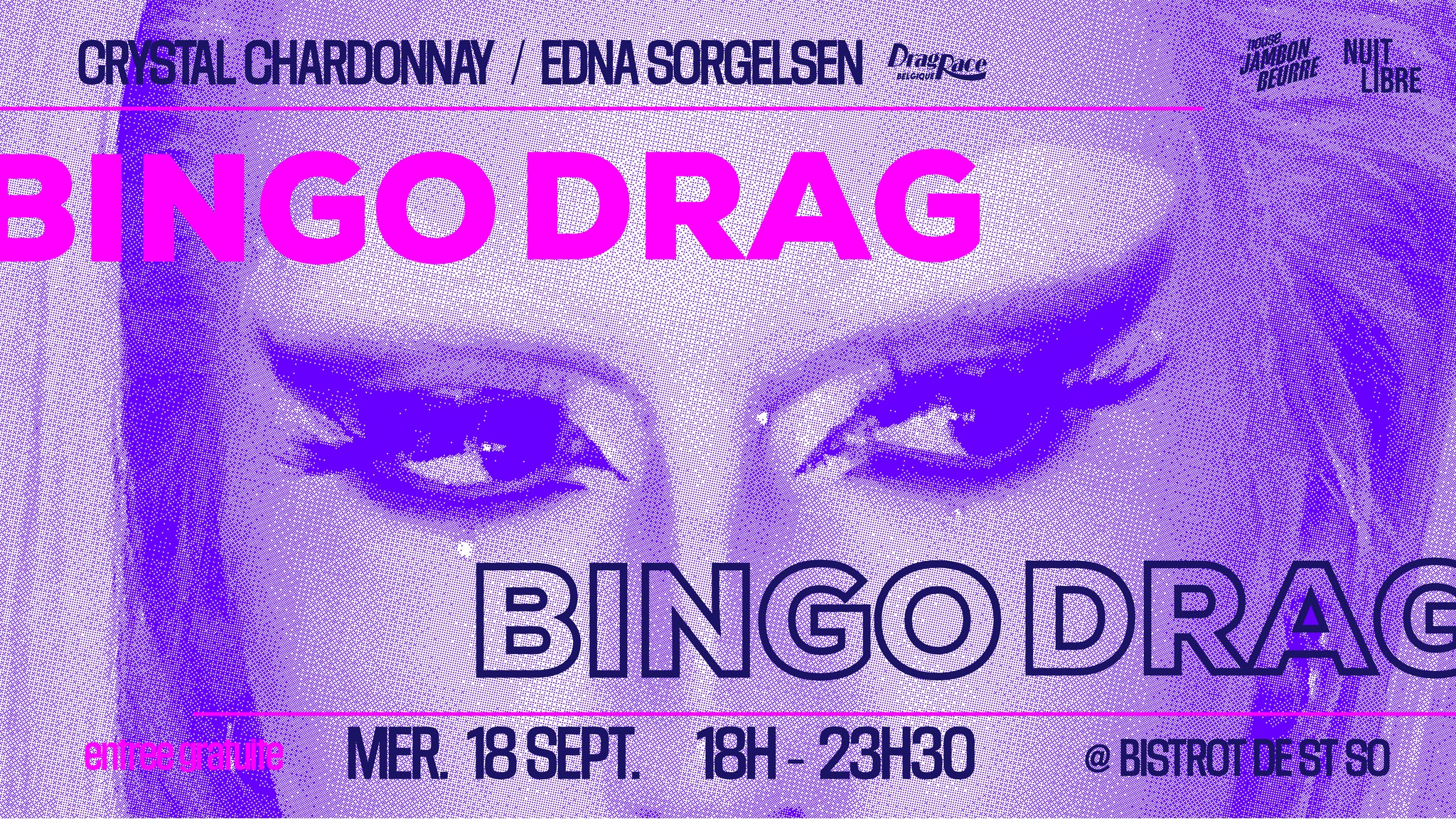 Bingo drag | Crystal Chardonnay & Edna Sorgelsen