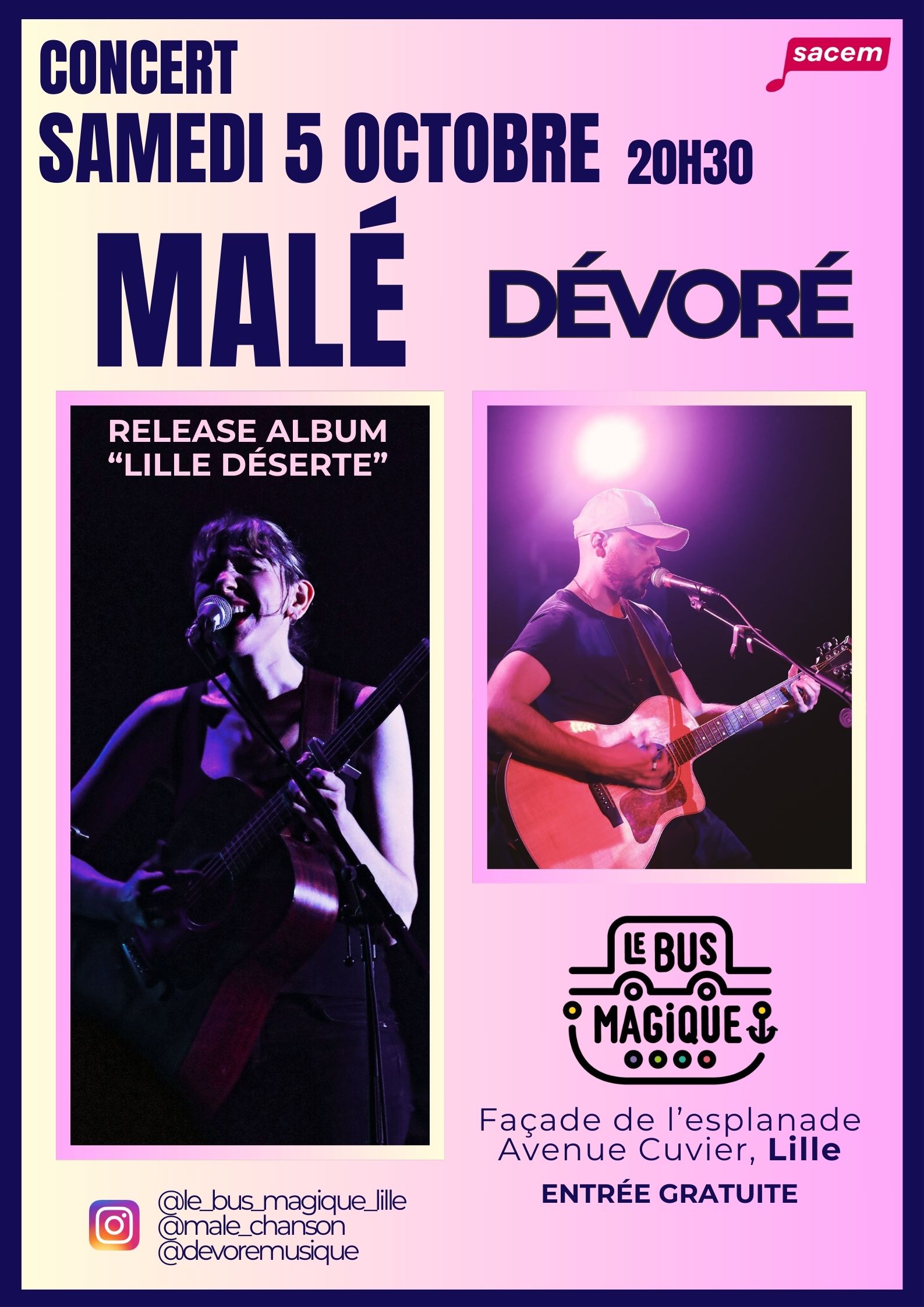 MALé, sa release party + Dévoré au Bus Magique