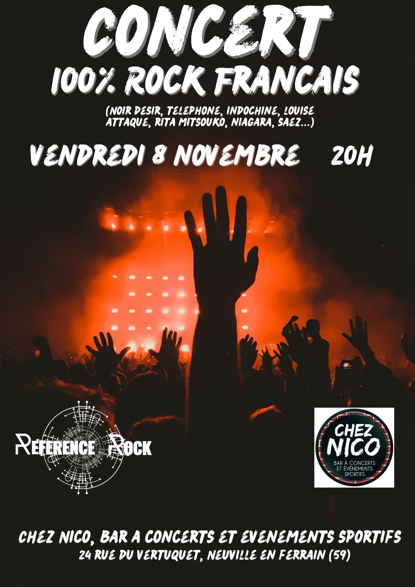 Concert 100% rock français