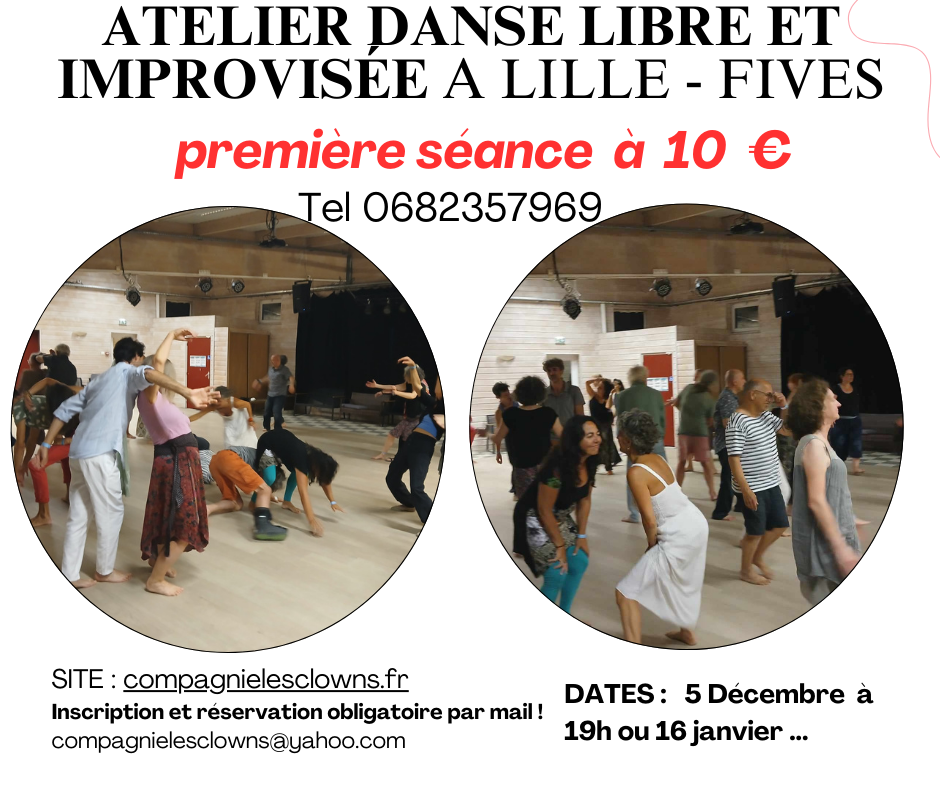 Danse libre, improvisée et intuitive à Lille – Fives