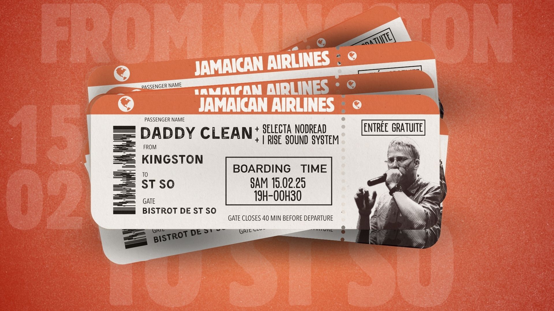 Jamaican Airlines : Daddy Clean live show