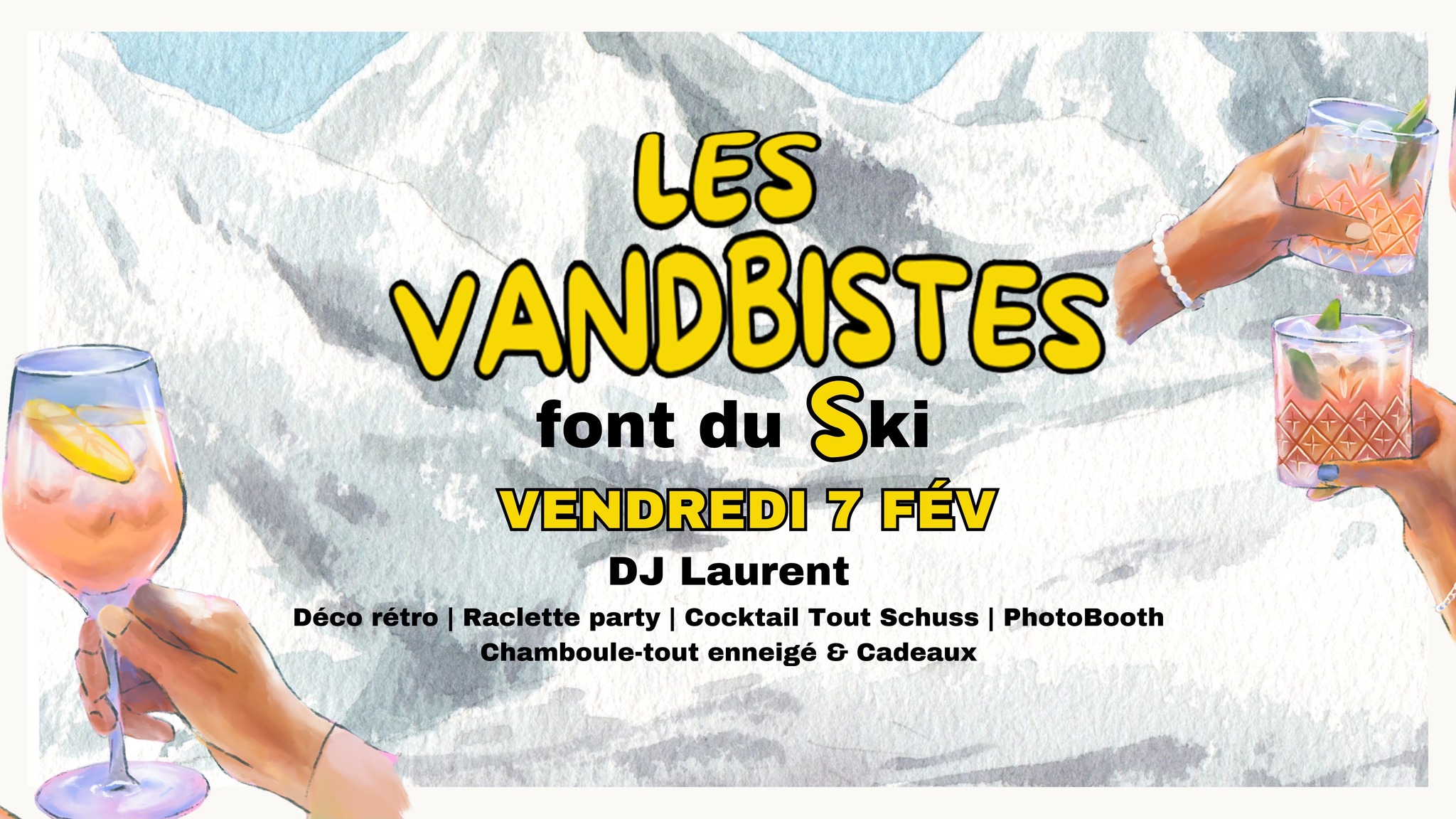 Les vandbistes font du ski