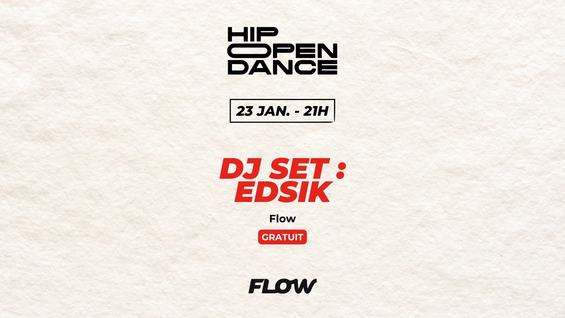 Hip Open Dance 2025 – Dj Set Edsik – Hip-Hop Trap Dancehall Afro