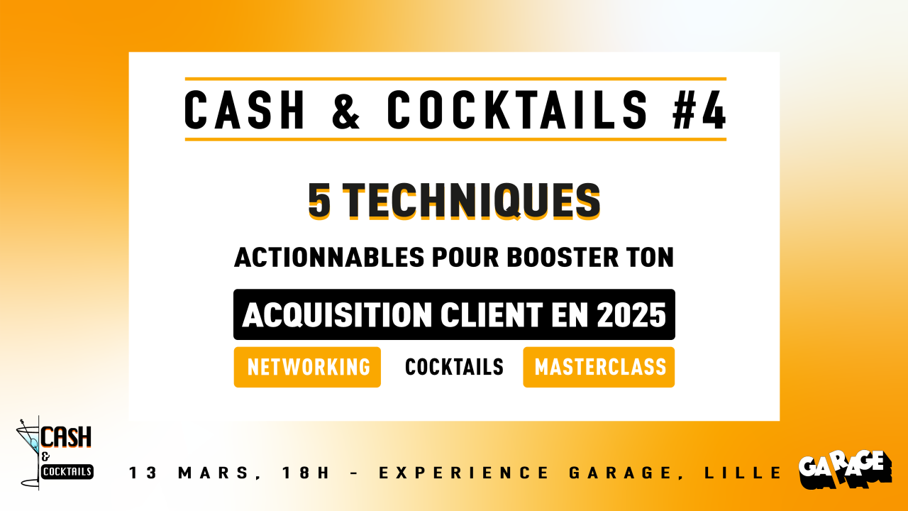 Cash & Cocktails – Soirée networking à Lille