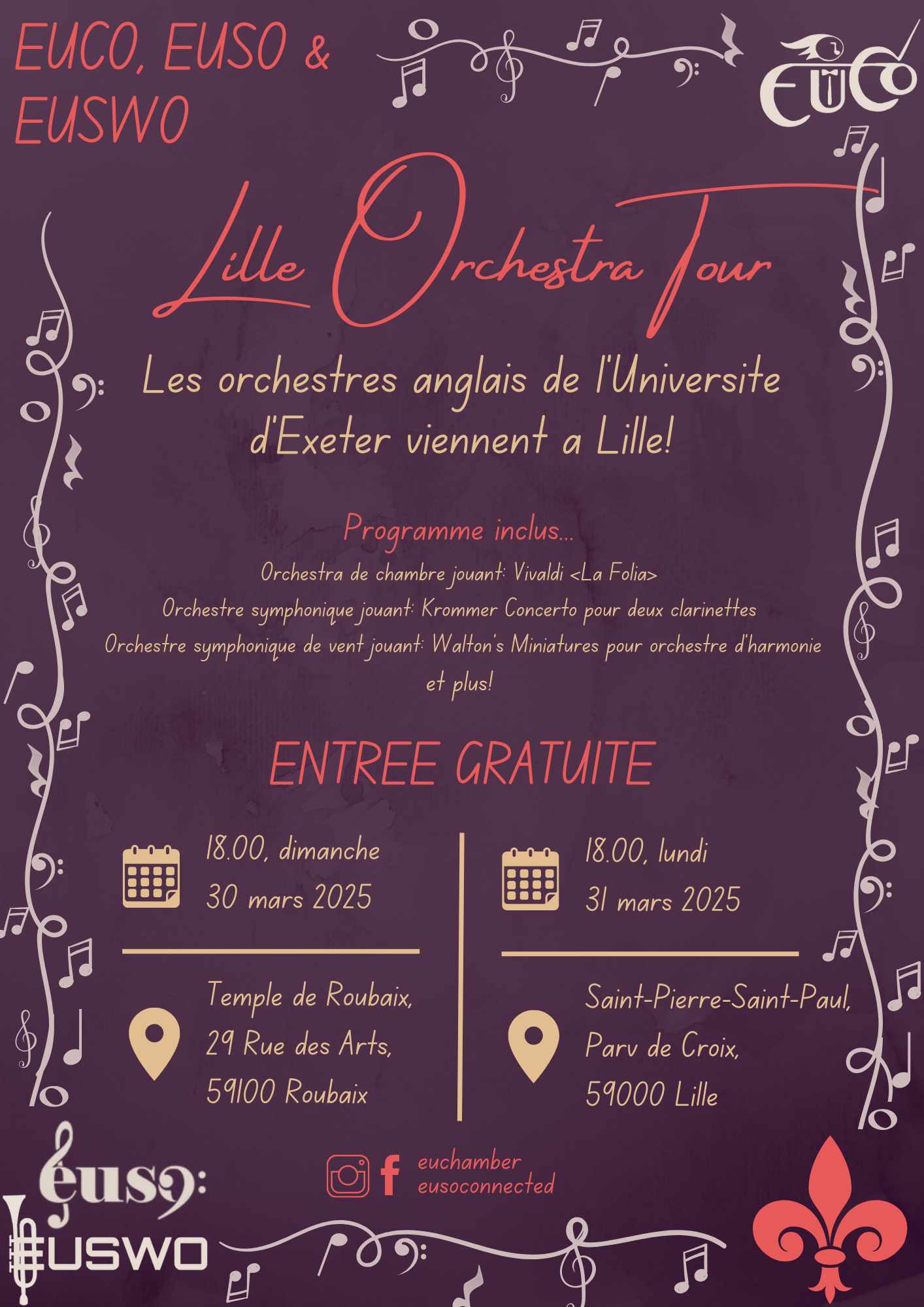 Lille Orchestra Tour : d’Exeter à Lille