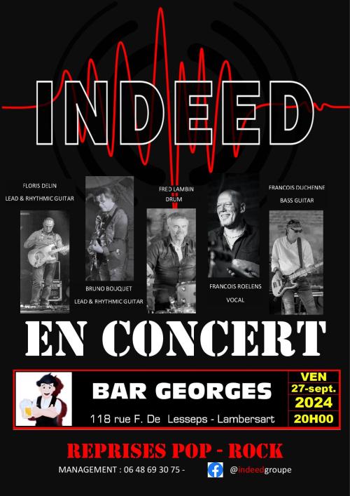 Indeed en concert au Bar Georges