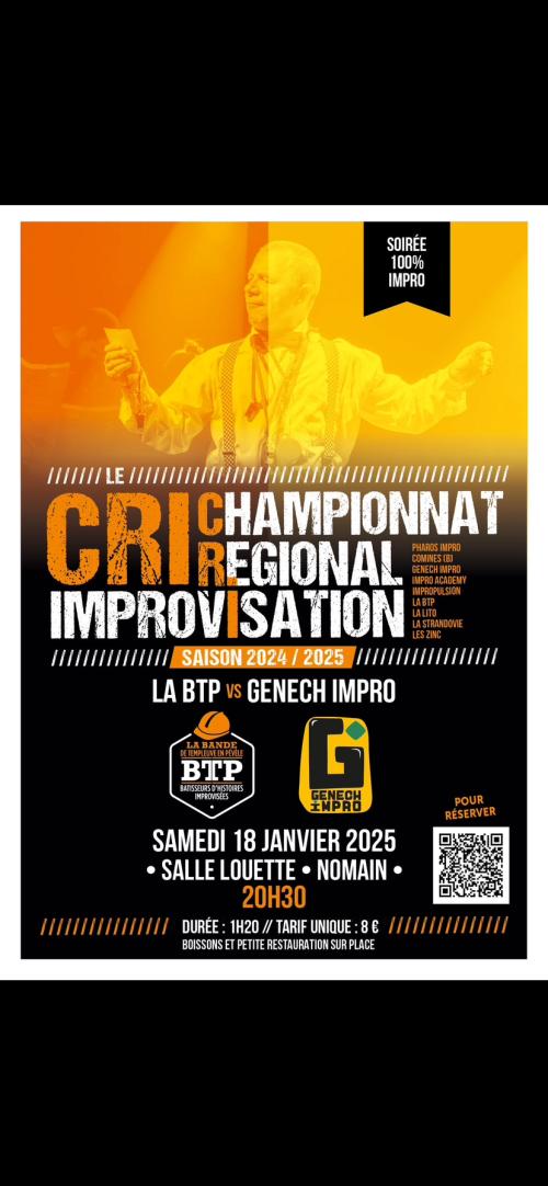 Le CRI – Match d’impro BTP vs Genech Impro