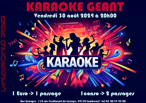 Karaoké géant au bar Georges