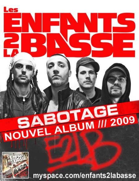 « Sabotage » des Enfants 2la basse : 2ème album !