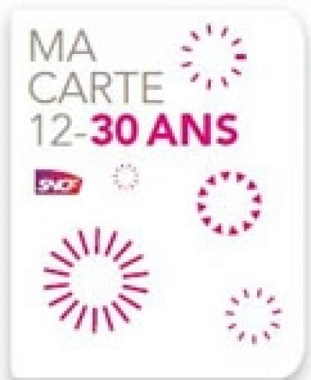 La carte 12-30 ans disponible aujourd’hui !