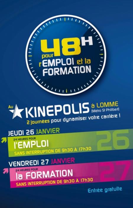 48 Heures pour l’Emploi et la Formation au Kinépolis Lomme