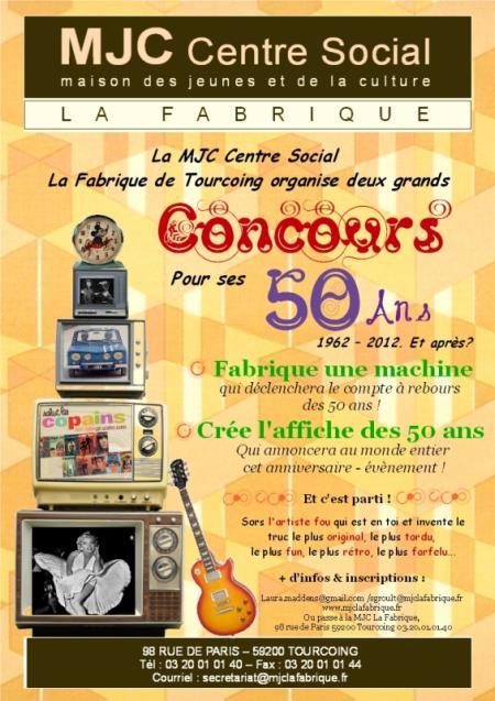 Appel aux artistes pour les 50 ans de la MJC La Fabrique de Tourcoing