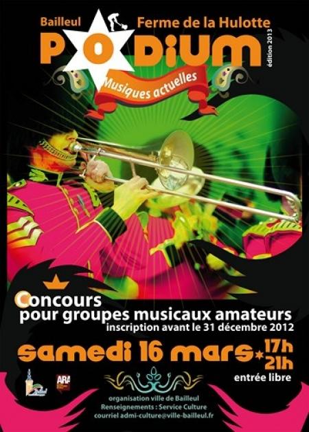 Inscriptions ouvertes pour le podium musiques actuelles