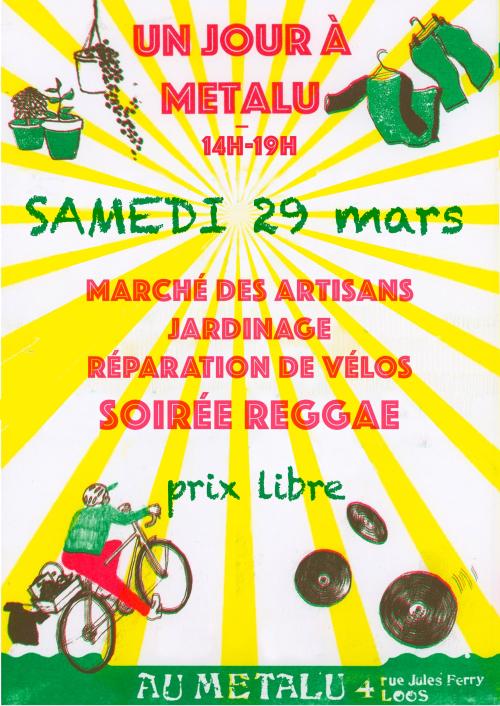 Marché des artisans et soirée reggae au Métalu !