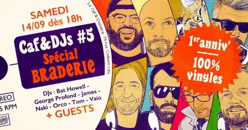 Caf&djs #5 : DJ sets de la braderie + troc de vinyles