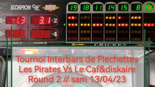 Tournoi interbars de fléchettes Pirates vs Caf&diskaire round 2