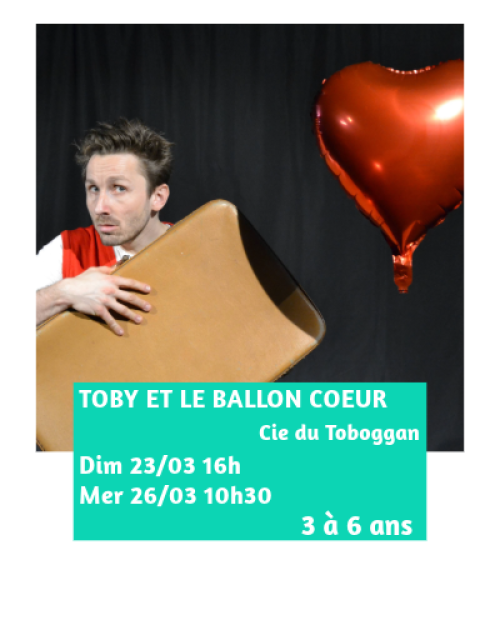 Toby et le ballon coeur à la Barraca Zem