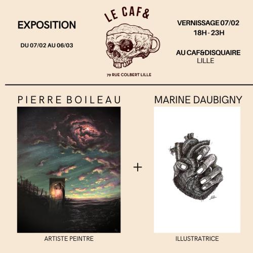 Vernissage de l’expo de Marine Daubigny & Pierre Boileau