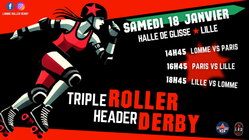 Triple header : 3 matchs de roller derby