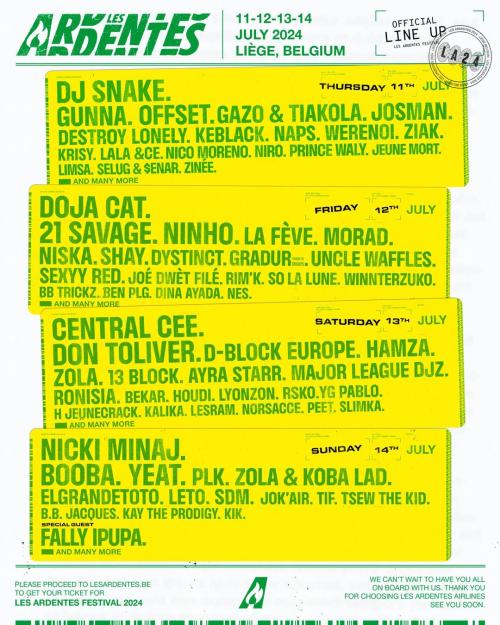 Festival Les Ardentes 2024