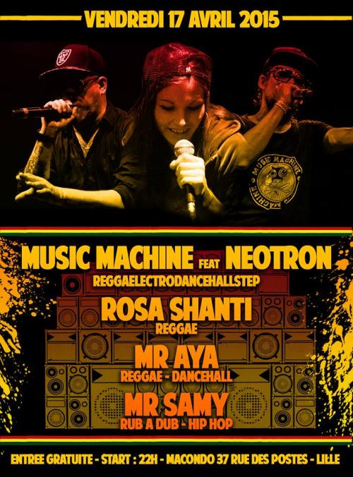 Music Machine + Rosa Shanti + Mr Aya + Mr Samy